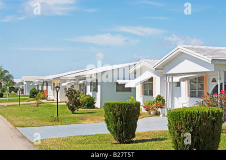 Häuserzeile, Boynton Beach, Florida, Vereinigte Staaten Stockfoto