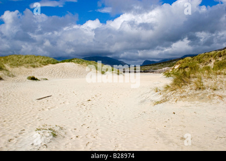 Luskentyre Strand Insel Harris Stockfoto