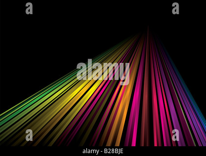 Regenbogen abstrakten Hintergrund mit Linie in die Ferne Stockfoto