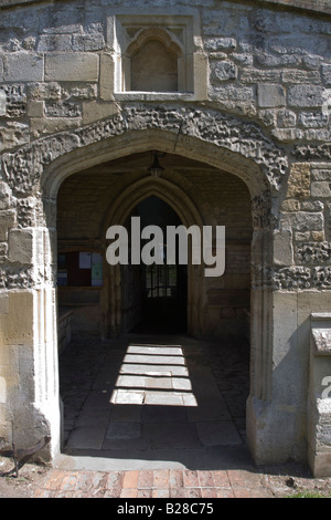 Eingangshalle, Dorchester Abteikirche Oxfordshire Stockfoto