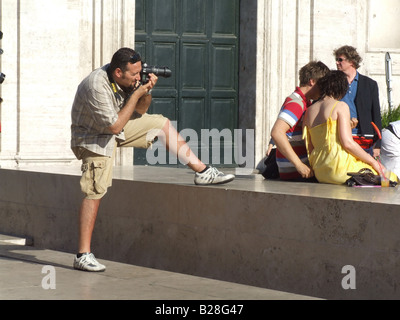 Straßenfotografen in Rom, Italien Stockfoto