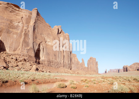 Ansicht von Raingod Mesa im Monument Valley in Utah, USA Stockfoto