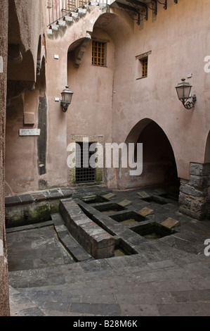 Mittelalterliche Waschhaus Stockfoto