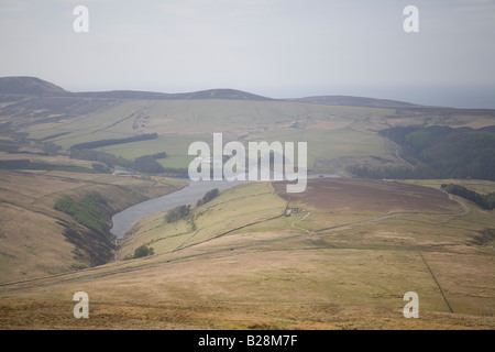 Blick vom Snaefell Mountain, Isle of Man, UK horizontale 83263 Snaefell Stockfoto