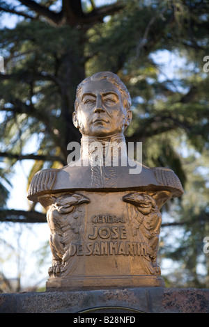 Büste von José de San Martin, Cafayate, Provinz Salta, Nördliches Argentinien Stockfoto
