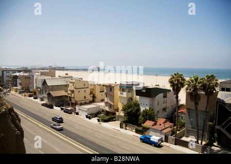 Pacific Coast Highway, Hauptstraße 1, Santa Monica, Kalifornien Stockfoto