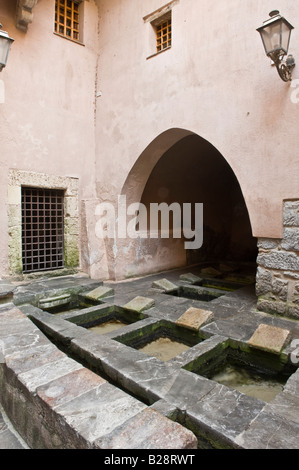 Mittelalterliche Waschhaus Stockfoto