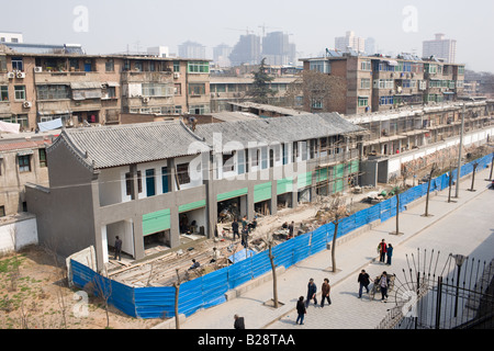 Neue Häuser im Bau in Xian China Stockfoto