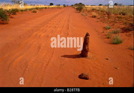 Outback Straße Zentralaustralien Stockfoto