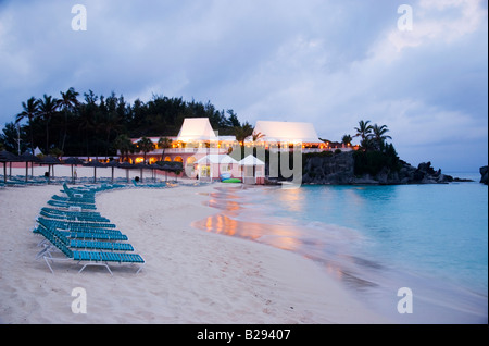 Der Strand von Fairmont Southampton Hotel Southampton Parish Bermuda Stockfoto