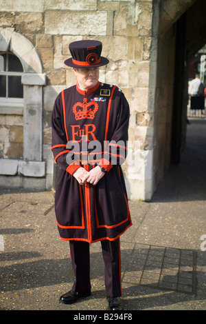 Yeoman Warder Tower of London London England Stockfoto