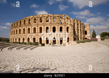 Tunesien-El Djem außen Amphitheater Stockfoto