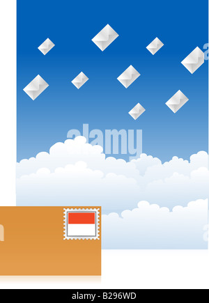 Indonesien Flagge Stockfoto