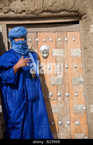 Lokale Führer Timbuktu in Mali Tuareg Kostüm Stockfoto