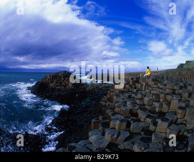 Basaltsäulen / Giant Causeway Stockfoto