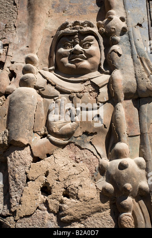 China Gansu Provence Seidenstraße Tianshui Maiji Shan Grotten Stockfoto