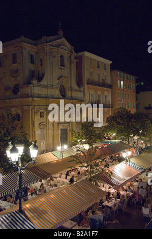 Cours Saleya Altstadt Nizza, Frankreich Stockfoto