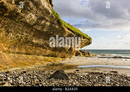 Die Singing Sands ist ein Strand auf der Insel der Eigg an diesem Strand die reinen Quarzsand Körner emittieren ein schrilles Quietschen. Stockfoto