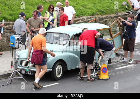 Dreharbeiten zu ITV1 Reihe Herzschlag vor Ort in Whitby, Juli 2008 Stockfoto