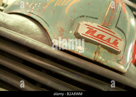 Alten Nash Vintage Pick up Truck Fronthaube und grill Stockfoto