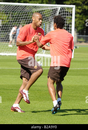 FC Barcelona, der diese Woche in St. Andrews, Schottland Ausbildung sind im Bild Thierry Henry Stockfoto