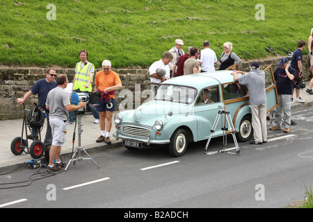 Dreharbeiten zu ITV1 Reihe Herzschlag vor Ort in Whitby, Juli 2008 Stockfoto