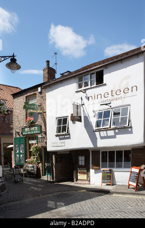 TRAUBE LANE RESTAURANT SOMMER YORK CITY ENGLAND UK Stockfoto