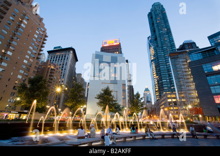 Columbus Circle am Broadway upper West Side New York City Stockfoto