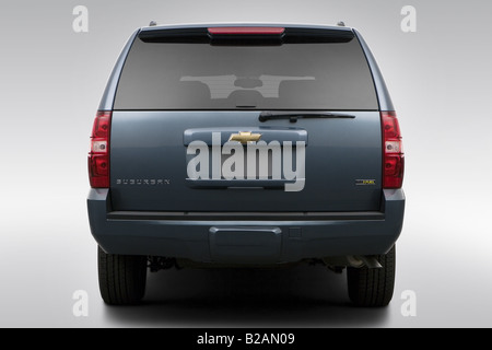 2008 Chevrolet Suburban LT Blau - Low/Wide hinten Stockfoto