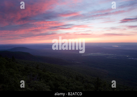 Hudson River Valley Sonnenaufgang New York State Stockfoto