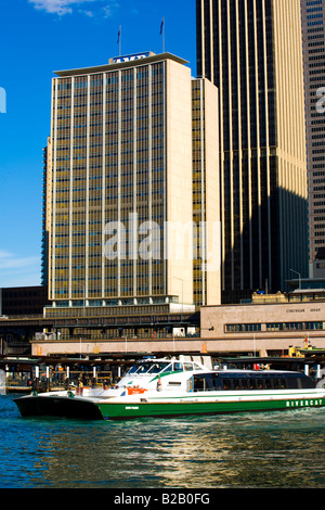 Australien New South Wales Sydney P.j Rivercat Teil der Sydney Harbour-Flotte Abfahrt vom Circular Quay Stockfoto