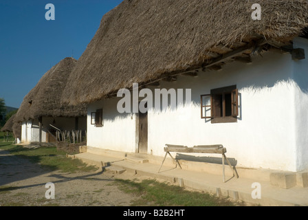 Traditionelle Häuser Freilichtmuseum Szentendre Ungarn Europa Stockfoto