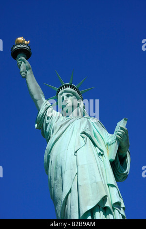 Nahaufnahme auf die Statue of Liberty - New York City, USA Stockfoto