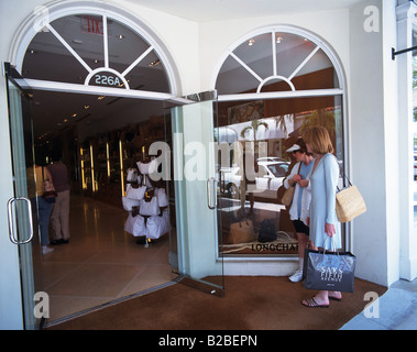 Palm Beach Florida USA einkaufen Stockfoto