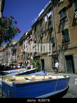 Vernazza Cinqueterra Ligurien Italien Stockfoto