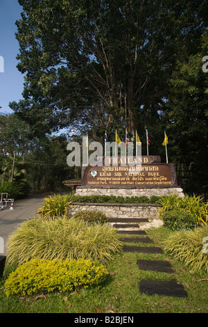 Eingang des Khao Sok National Park Süd-Thailand Stockfoto