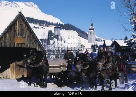 Lech am Arlberg-Vorarlberg-Österreich Stockfoto