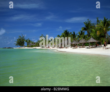 Plage Mon Choisy Mauritius Stockfoto