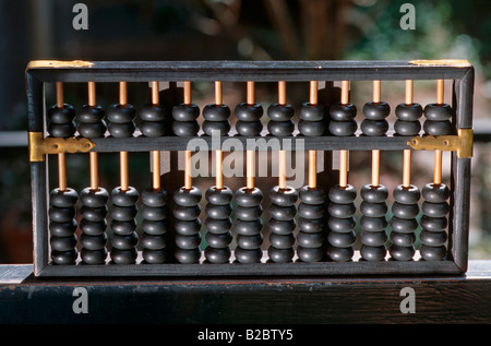 Abakus, Vorläufer des Computers, noch in Betrieb, Erfindung während der Yuan-Dynastie 1279-1368, Hong Kong, China, Asien Stockfoto