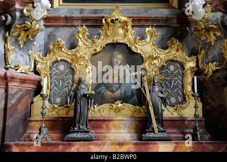 Seite Altar, Kloster Fürstenfeld, Fürstenfeldbruck, Bayern, Deutschland, Europa Stockfoto