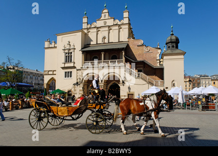 Tuchhallen, Tuchmacher Hall, Tuchhallen auf dem Hauptmarkt Rynek, Krakau, Polen, Europa Stockfoto