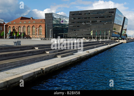 Die königliche Bibliothek, die der dänischen Nationalbibliothek und Kopenhagen Universitätsbibliothek, Höhle Sorte Diamant, schwarzer Diamant Stockfoto