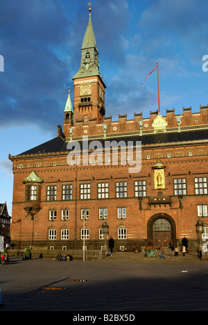 Kopenhagener Rathaus, Radhus, Dänemark, Skandinavien, Europa Stockfoto