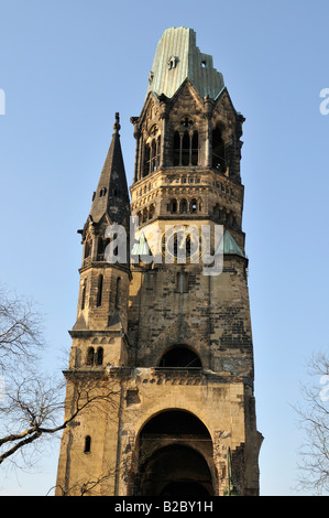 Kaiser-Wilhelm-Gedaechtniskirche oder Kaiser-Wilhelm-Gedächtniskirche, Breitscheidplatz Square, Charlottenburg, Berlin Stockfoto