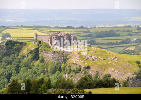 Position Cennen Castle Carmarthenshire Wales Cymru Stockfoto