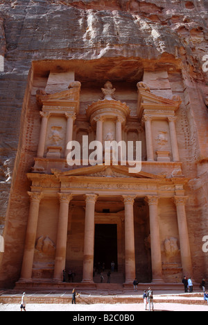 El Khazneh, Treasury, auch Khazne Faraun oder Khaznet Far'oun, der Pharao s Treasury, Petra, Jordanien, Naher Osten, Asien Stockfoto