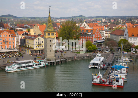 Lindau am Bodensee, Bodensee, Hafen, Bayern, Deutschland, Europa Stockfoto