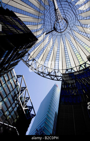 Sony Center, DB, Deutsche Bahn, Unternehmenszentrale, Berlin, Deutschland, Europa Stockfoto