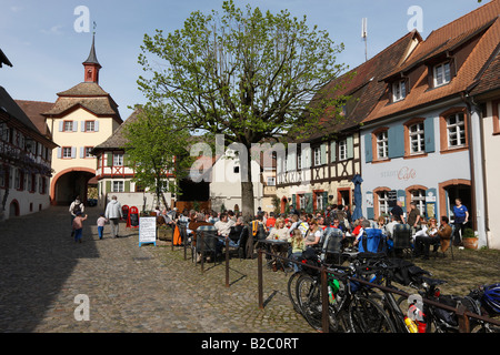 Altstadt von Vogtsburg-Burkheim, Kaiserstuhl, Baden-Württemberg, Deutschland, Europa Stockfoto