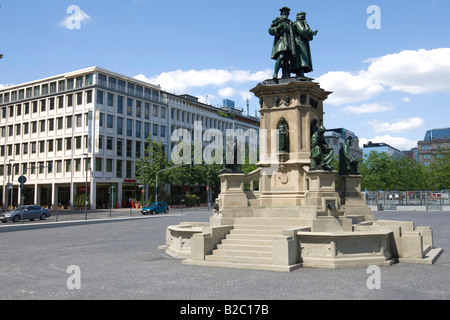 Gutenberg-Denkmal in Rossmarkt, Frankfurt am Main, Hessen, Deutschland, Europa Stockfoto